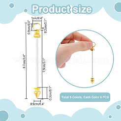30Pcs 5 Colors Alloy Rivet Studs Pyramid Spikes&nbsp;FIND-PH0021-67