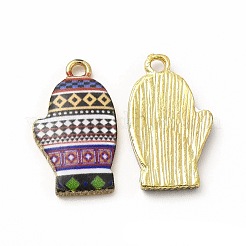 Winter Theme Alloy Printed Pendants&nbsp;PALLOY-D581-01