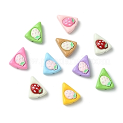 16色亜鉛合金ビーズ8個  イチゴ模様と「sweet」の文字が入った三角形  ミックスカラー  14x12x5.5mm  穴：1.6mm  2個/カラー&nbsp;FIND-CJ0003-82