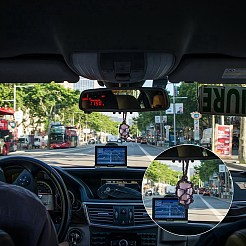調節可能な編組ナイロン コード マクラメ ポーチ ネックレス作り  交換可能な石  ガラスビーズ  ブラック  20-1/2インチ（52cm）  2個/セット&nbsp;AJEW-SW00015-01