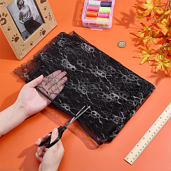 Halloween Theme Polyester Lace Fabric&nbsp;DIY-WH0699-75C