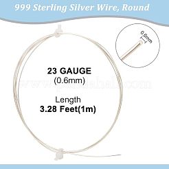 1Pc 999 Fine Silver Wire&nbsp;STER-BC0001-66B
