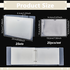 Rectangle A6 PP Plastic Scrapbook DIY Binder Photo Album&nbsp;AJEW-WH0481-738