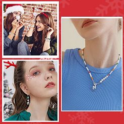 50個5スタイルチベットスタイルアロイペンダント  カドミウムフリー＆鉛フリー  エルククリスマストナカイ/クワガタ  アンティークシルバー  20~26.5x12.5~19x2~4mm  穴：1.5~1.8mm  10個/スタイル&nbsp;TIBEP-SC0002-37