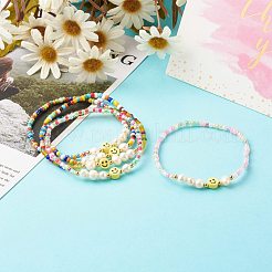 Glass Beads Stretch Bracelets&nbsp;BJEW-JB06414