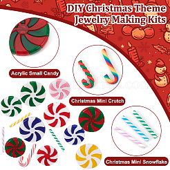 DIY Christmas Theme Jewelry Making Kit&nbsp;DIY-BC0009-64