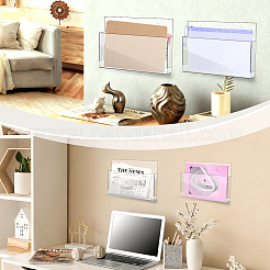Transparent Acrylic File Storage Box&nbsp;AJEW-GA0010-18