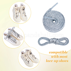 20Pcs Alloy & 316 Stainless Steel Shoes Charms and Alloy Brooches and Glitter Polyester Cord Shoelace Sets&nbsp;SJEW-JOY00001