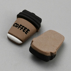 オペーク樹脂カボション  コー​​ヒーカップ  キャメル  21x16x7mm&nbsp;CRES-CJC0001-41