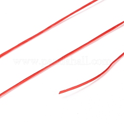 30m弾性クリスタル糸  ジュエリービーズコード  ストレッチブレスレット作り用  レッドオレンジ  0.8mm  約32.81ヤード（30m）/ロール&nbsp;EW-G011-01F