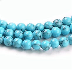 Synthetic Turquoise Beads Strands&nbsp;TURQ-H038-4mm-XXS09