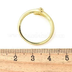 Brass Micro Pave Cubic Zirconia Cuff Rings for Women&nbsp;RJEW-Z084-01G-04