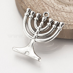 Tibetan Style Alloy Pendants&nbsp;TIBEP-Q078-41AS-NR