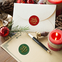 Brass Wax Seal Stamp with Handle&nbsp;AJEW-WH0184-0655
