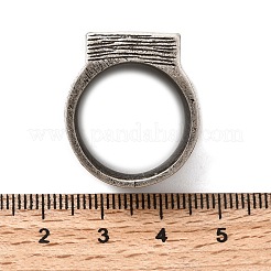 304ステンレススチール製クロスフィンガーリング  鉛フリー＆カドミウムフリー＆ニッケルフリー  アンティークシルバー  26mm  内径：18mm&nbsp;LS-RJEW-Z114-01AS