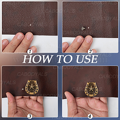 12Pcs 2 Colors Luggage Leather Belt Alloy Craft Solid Screw Rivets&nbsp;MOST-CL0001-01