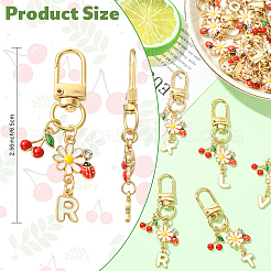 26Pcs Alloy Enamel Pendant Decorations&nbsp;HJEW-YW00176