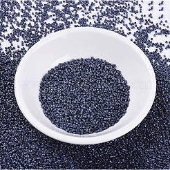 MIYUKIデリカビーズ  シリンダー  日本製シードビーズ  11/0  （db0301)マットガンメタル  1.3x1.6mm  穴：0.8mm  約20000個/袋  100 G /袋&nbsp;SEED-J020-DB0301