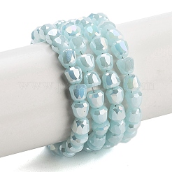 Electroplate Glass Beads Strands&nbsp;EGLA-D030-P4mm-B07