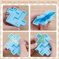 2Pcs DIY Silicone Pendant Molds&nbsp;SIMO-UN0001-02