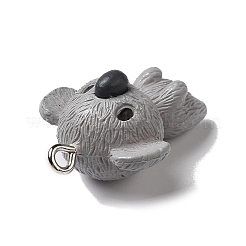Opaque Resin Animal Pendants&nbsp;RESI-O014-01B