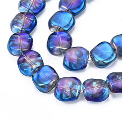 Electroplate Glass Beads Strands&nbsp;EGLA-N008-005