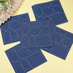 5 Sheets Denim Self-adhesive Patches&nbsp;PATC-TA0001-61D
