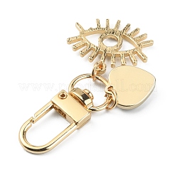Evil Eye Resin Pendant Decorations for Women&nbsp;KEYC-WH0032-24A