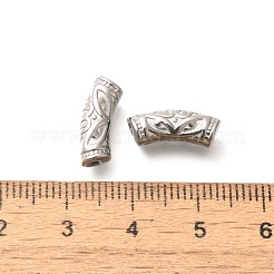 304ステンレス鋼湾曲チューブビーズ  ステンレス鋼色  14x5mm  穴：1.9mm&nbsp;STAS-I321-27P