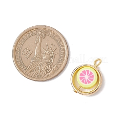 Handmade Polymer Clay with CCB Plastic Bead Frames Pendants&nbsp;PALLOY-JF04753