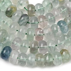 天然石蛍石ビーズ連売り  ロンデル  10.5x6.5mm  穴：0.8mm  約59個/連  14.69''（37.3センチメートル）&nbsp;G-A280-A35-03