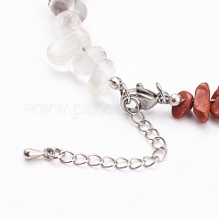 Chakra Chips Natural Gemstone Beaded Anklets&nbsp;AJEW-AN00388