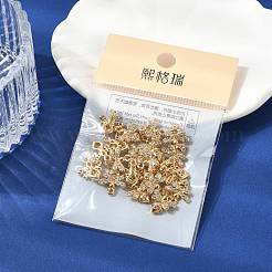 SHEGRACE Brass Micro Pave Cubic Zirconia Bees Charms&nbsp;XGR0165G-110G
