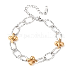 201 Stainless Steel Chain Bracelets&nbsp;BJEW-P378-01A-A