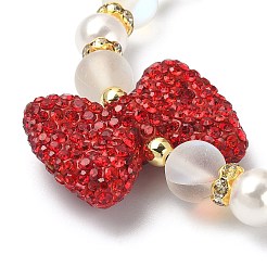 3Pcs 3 Color Synthetic Moonstone & Hematite & Plastic Pearl Beaded Stretch Bracelets Set&nbsp;BJEW-JB09507
