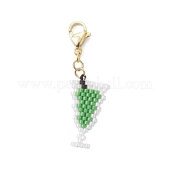 Handmade Glass Seed Beaded Pendant Decorations&nbsp;HJEW-MZ00356-02