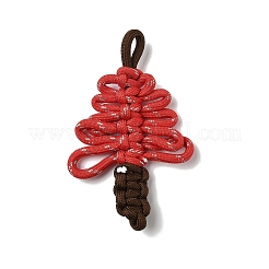 ナイロンの大きなペンダント  クリスマスツリー  ミックスカラー  120~130x73~77x10mm  穴：20x8mm&nbsp;FIND-H054-02
