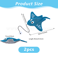 ポリエステル＆PPコットン浴槽用浄水器  ホットタブ用オイル吸収剤  マンタレイ  850mm&nbsp;AJEW-WH0817-086C
