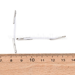 弾性有刺鉄線  ステンレス鋼パーツ  指輪固定用  ホワイト  44~46x1mm&nbsp;FIND-Q086-E-02