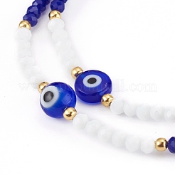 Faceted Glass Beaded Stretch Bracelets&nbsp;BJEW-JB05984