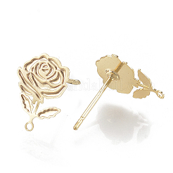 Brass Stud Earring Findings&nbsp;LS-KK-S345-279G