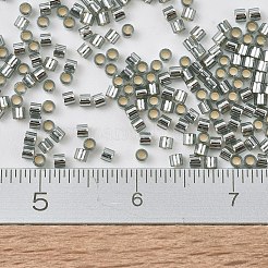 MIYUKIデリカビーズ小  シリンダー  日本製シードビーズ  15/0  （dbs0048)シルバーライニングライトグレー  1.1x1.3mm  穴：0.7mm  約35000PCS /ボトル  10 G /ボトル&nbsp;SEED-JP0008-DBS0048