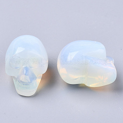 ハロウィンオパライトビーズ  穴なし/ドリルなし  スカル  18~20x16.5~18x24~25mm&nbsp;G-R473-04H