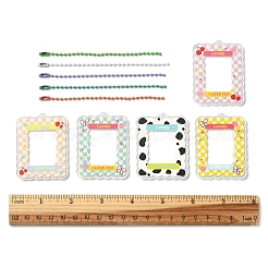 5Pcs 5 Colors Acrylic Photocard Sleeve Pendant Decoration&nbsp;DIY-FS0004-93