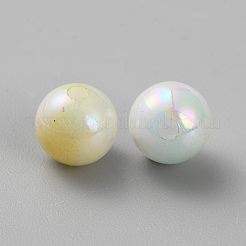 不透明なアクリルビーズ  ラウンド  アクアマリン  8mm  穴：1.8mm  約200個/袋&nbsp;SACR-CJC0008-02C