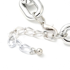 Aluminum Oval Pendant Necklaces&nbsp;NJEW-P289-01P
