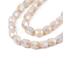Electroplate Glass Beads Strands&nbsp;EGLA-N002-13-A11