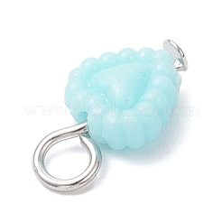 オペークアクリルパーツ  鉄パーツ  ハートチャーム  プラチナ  13.5~14.5x8.5x4.5mm  穴：3mm&nbsp;PALLOY-JF04351-01