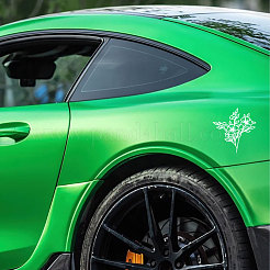 プラスチック反射ビニール車ステッカー  車の装飾用の防水デカール  花  148x155mm&nbsp;STIC-WH0036-022