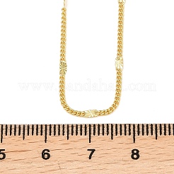 2MM Star Brass Curb Chain Necklaces for Men Women&nbsp;NJEW-L012-09G